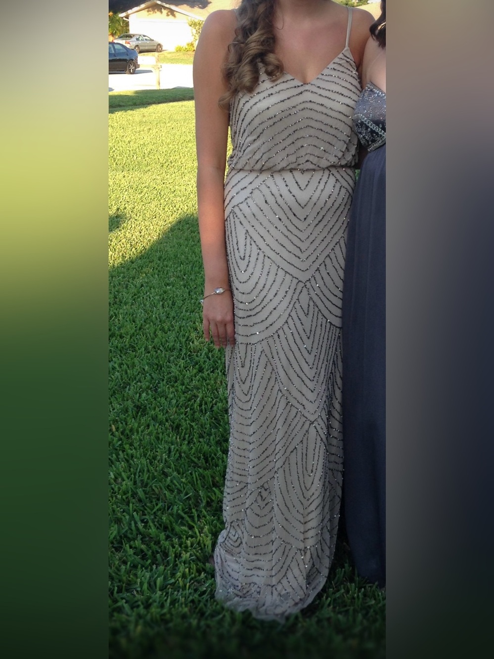 Adrianna Pappel beaded gown